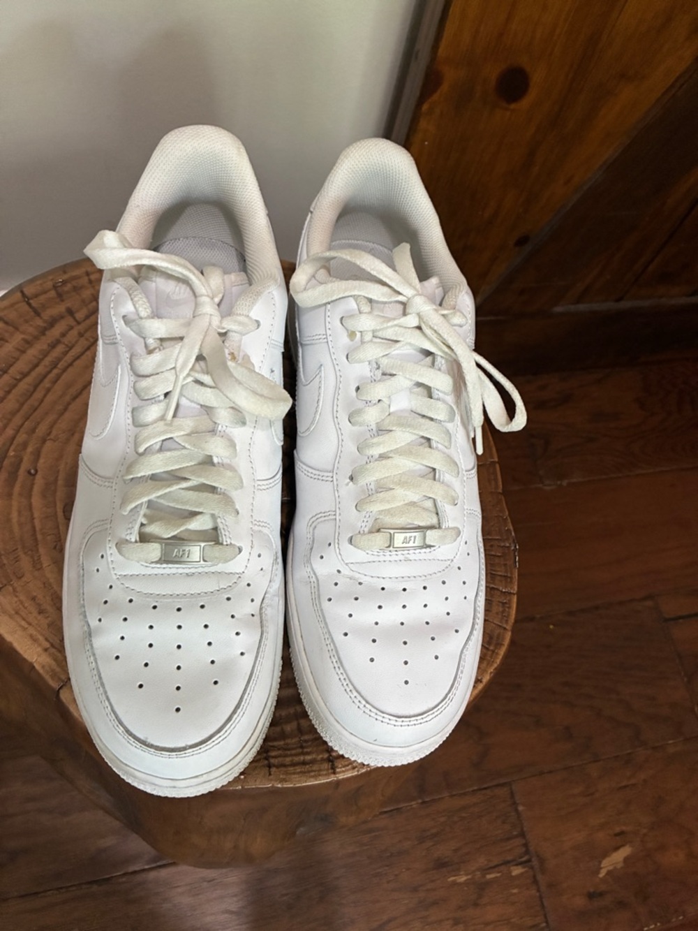Nike Air Force 1 '07 Low Men's Size 12 Triple White CW2288-111 EUC